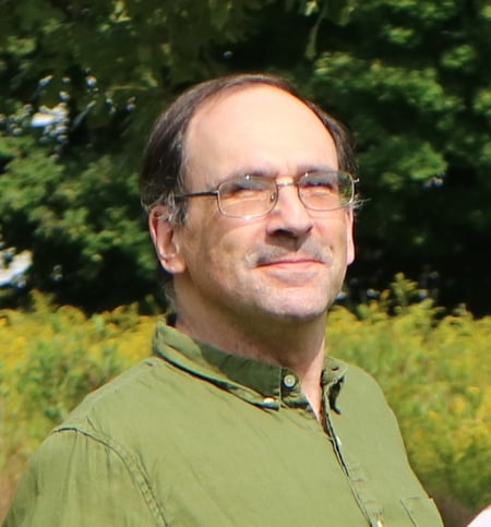 Eric Feinstein Close up in the New Canaan Land Trust meadow where Passages was installed